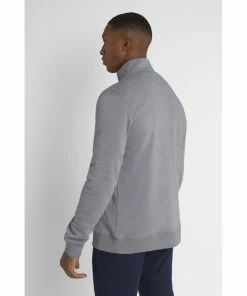 Calvin Klein COLUMBIA HALF ZIP SWEATER Silver Marl -Clubs Shop calvin klein columbia half zip sweater silver marl p9821 21170 image