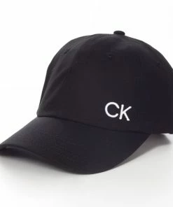 Calvin Klein COTTON TWILL CAPS BLACK - ONESIZE