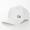 Calvin Klein COTTON TWILL CAPS WHITE - ONESIZE