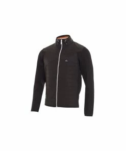 Calvin Klein CYCLONE PADDED JACKET - BLACK/POWER ORANGE