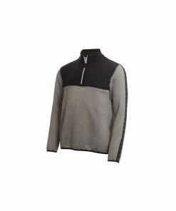 Calvin Klein DENALI HALF ZIP - GREY MARL