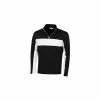 Calvin Klein EMBOSSED HALF ZIP - BLACK/WHITE -Clubs Shop calvin klein embossed half zip black white p4547 8470 image