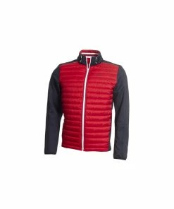 Calvin Klein HYBRID JACKET - NAVY/RED