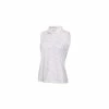 Calvin Klein Ladies AVON SLEEVELESS POLO - WHITE/JETE -Clubs Shop calvin klein ladies avon sleeveless polo white jete p5684 10474 image