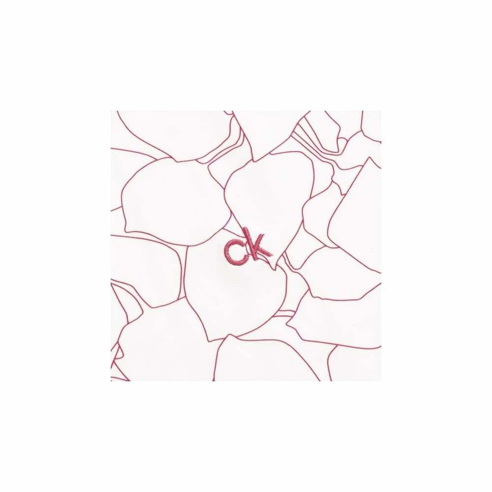 Calvin Klein Ladies AVON SLEEVELESS POLO - WHITE/JETE 6 Calvin Klein Ladies AVON SLEEVELESS POLO - WHITE/JETE - Image 4