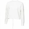 Calvin Klein Ladies CHILL CROPPED CREW SWEATSHIRT WHITE -Clubs Shop calvin klein ladies chill cropped crew sweatshirt white p9888 24555 image