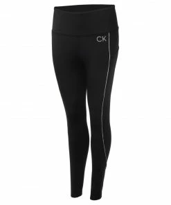 Calvin Klein Ladies Lifestyle 78" FLEX LEGGING - BLACK