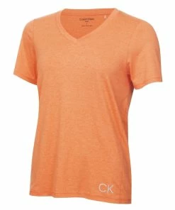 Calvin Klein Ladies Lifestyle RELAX T-SHIRT - Coral Marl