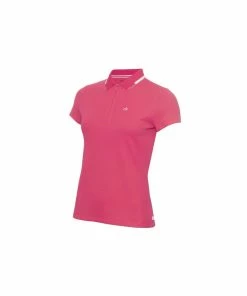 Calvin Klein Ladies NESS CAP SLEEVE POLO - JETE