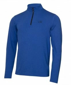 Calvin Klein NEWPORT HALF ZIP - Nautical Blue Marl
