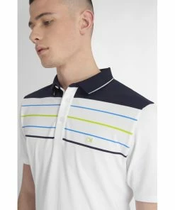 Calvin Klein PACIFIC GROVE POLO - WHT-NVY -Clubs Shop calvin klein pacific grove polo wht nvy p9869 21443 image