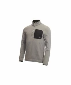 Calvin Klein PINNACLE HALF ZIP - GREYMARL