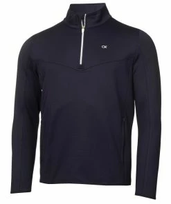 Calvin Klein Traverse 1/2 Zip Mid-Layer - NAVY