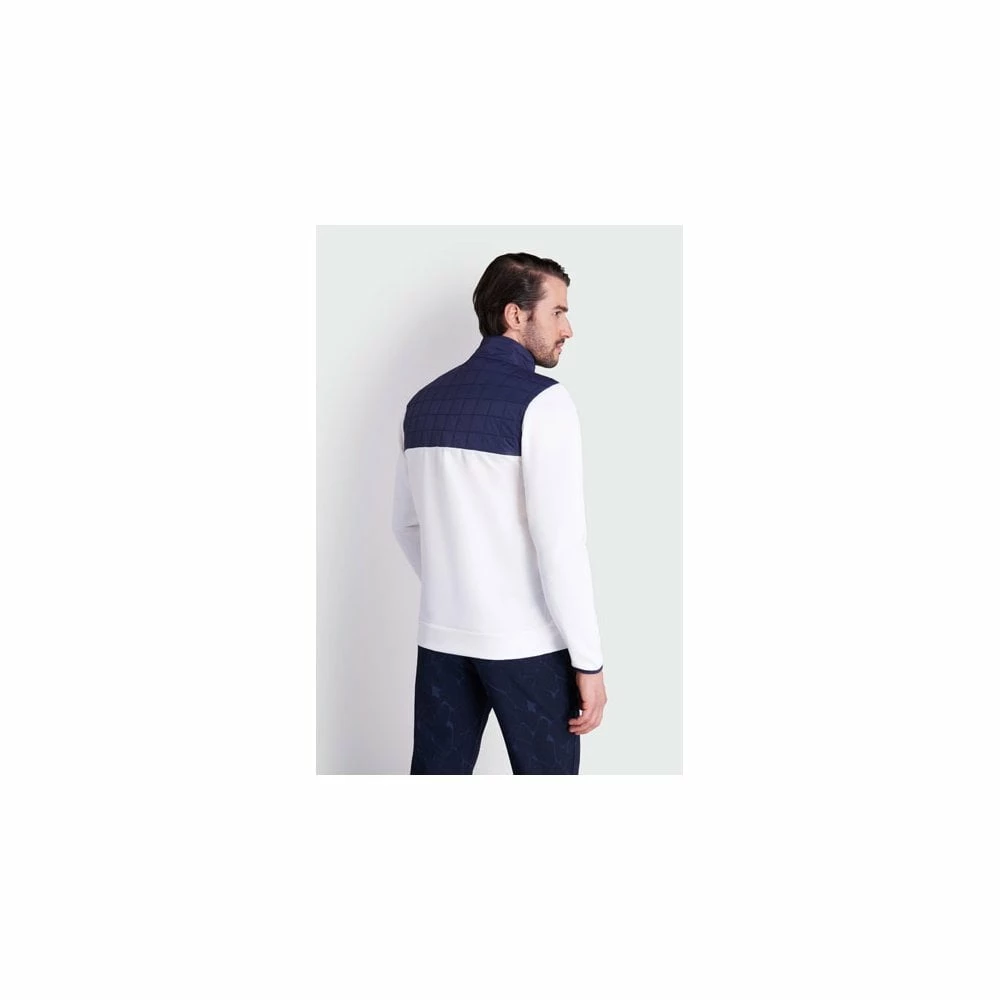 Calvin Klein VARDON HYBRID HALF ZIP - WHITE 6 Calvin Klein VARDON HYBRID HALF ZIP - WHITE - Image 4