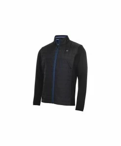 Calvin Klein VARDON HYBRID JACKET - Black/Nautical Blue