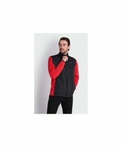 Calvin Klein VARDON HYBRID JACKET - Power Red/Black -Clubs Shop calvin klein vardon hybrid jacket power red black p5762 10640 image