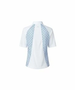 Daily Sports Sue Half Sleeve Polo Shirt - White -Clubs Shop daily sports sue half sleeve polo shirt white p5237 9519 image