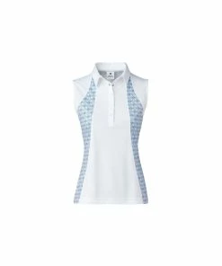 Daily Sports Sue Sleeveless Polo Shirt - White
