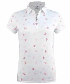 Daily Sports Veronica Cap Sleeve Polo Shirt - White