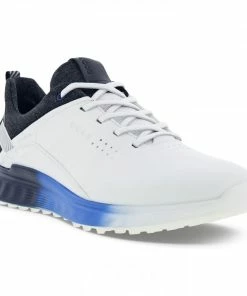ECCO M Golf S-Three Golf Shoe - WHITE/BLACK