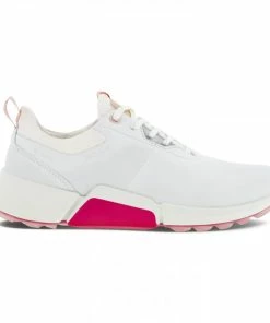 ECCO W GOLF BIOM H4 Golf Shoe - WHITE/SILVER PINK -Clubs Shop ecco w golf biom h4 golf shoe white silver pink p9171 19595 image
