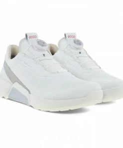ECCO W GOLF BIOM H4 Golf Shoes WHITE/CONCRETE