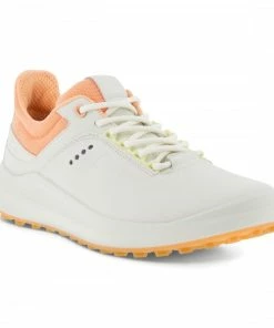 ECCO W GOLF CORE GOLF SHOE - WHITE/PEACH NECTAR