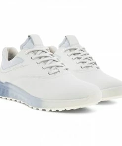 ECCO W Golf S-Three Golf Shoes WHITE/DUSTY BLUE/AIR