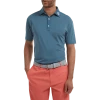 FootJoy 2022 Diamond Dot Print Lisle Polo - Ink/White -Clubs Shop footjoy 2022 diamond dot print lisle polo ink white p9048 19186 image