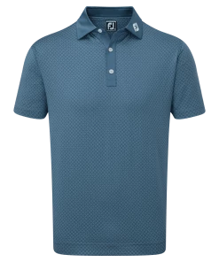 FootJoy 2022 Diamond Dot Print Lisle Polo - Ink/White -Clubs Shop footjoy 2022 diamond dot print lisle polo ink white p9048 19188 image