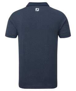 FootJoy 2022 Diamond Dot Print Lisle Polo - Navy/White -Clubs Shop footjoy 2022 diamond dot print lisle polo navy white p9059 19250 image