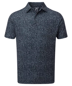 FootJoy 2022 Granite Print Lisle Polo - Navy -Clubs Shop footjoy 2022 granite print lisle polo navy p9070 19310 image