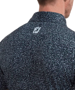 FootJoy 2022 Granite Print Lisle Polo - Navy -Clubs Shop footjoy 2022 granite print lisle polo navy p9070 19312 image