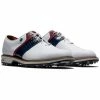 FootJoy 2022 Mens DJ Premiere Golf Shoes - White/Navy/Red -Clubs Shop footjoy 2022 mens dj premiere golf shoes white navy red p7879 15776 image