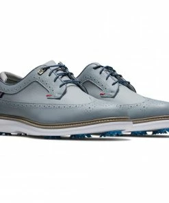 FootJoy 2022 Mens FJ Traditions Golf Shoes - Wing Tip Grey