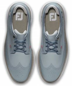 FootJoy 2022 Mens FJ Traditions Golf Shoes - Wing Tip Grey -Clubs Shop footjoy 2022 mens fj traditions golf shoes wing tip grey p7884 15804 image