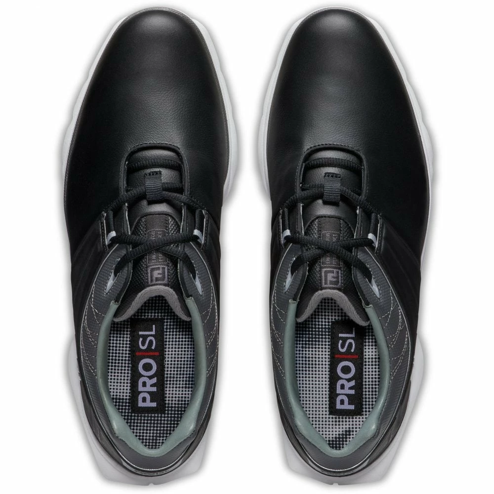 FootJoy 2022 Mens Pro SL Golf Shoes - Black/Charcoal 6 FootJoy 2022 Mens Pro SL Golf Shoes - Black/Charcoal - Image 4