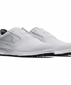 FootJoy 2022 Mens Superlites XP BOA Golf Shoes - White/Silver