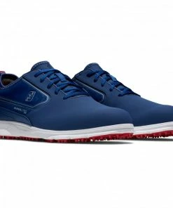 FootJoy 2022 Mens Superlites XP Golf Shoes - Navy/Red