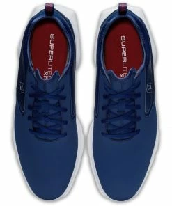 FootJoy 2022 Mens Superlites XP Golf Shoes - Navy/Red -Clubs Shop footjoy 2022 mens superlites xp golf shoes navy red p7885 15809 image