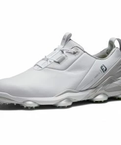 FootJoy 2022 Mens Tour Alpha Golf Shoes - White/Grey/Lime -Clubs Shop footjoy 2022 mens tour alpha golf shoes white grey lime p7892 15841 image