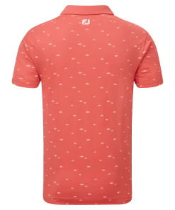 FootJoy 2022 School Of Fish Print Lisle Polo - Coral -Clubs Shop footjoy 2022 school of fish print lisle polo coral p9064 19277 image