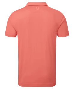 FootJoy 2022 Slub Yarn Solid Polo - Coral -Clubs Shop footjoy 2022 slub yarn solid polo coral p9060 19255 image