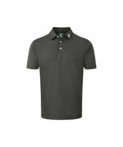 FootJoy 2022 Stretch Pique Solid Polo - Charcoal
