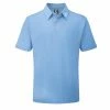 FootJoy 2022 Stretch Pique Solid Polo - Light Blue -Clubs Shop footjoy 2022 stretch pique solid polo light blue p9091 21568 image