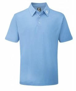 FootJoy 2022 Stretch Pique Solid Polo - Light Blue