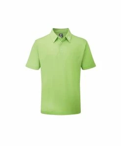 FootJoy 2022 Stretch Pique Solid Polo - Lime