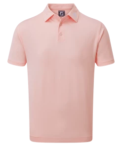 FootJoy 2022 Stretch Pique Solid Polo - Quartz Pink -Clubs Shop footjoy 2022 stretch pique solid polo quartz pink p9074 19327 image