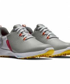 FootJoy 2022 Womens Fuel Golf Shoes - Grey/Yellow/Pink