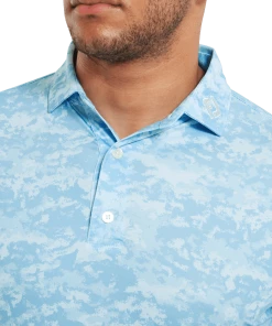 FootJoy Cloud Camo Lisle Polo Shirt True Blue -Clubs Shop footjoy cloud camo lisle polo shirt true blue p13332 30185 image